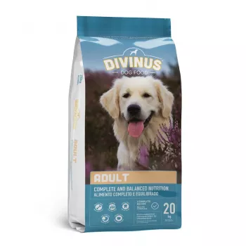 Pienso para perros DIVINUS Adult 20 kg — ave, 23 % proteína, 8 % grasa, 3 % fibra bruta, apto para perros adultos de todas las razas