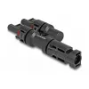 Conector de módulo solar DeLOCK DL4 1 macho a 2 hembra negro