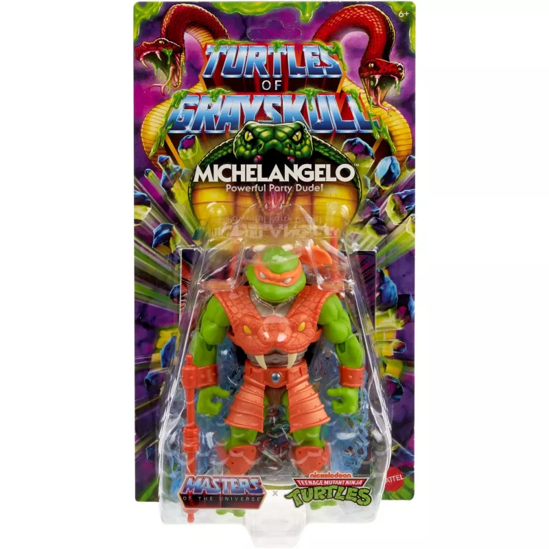 Figura de acción MATTEL Michelangelo — MOTU Origins TOG Core