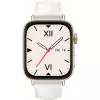 Watch Fit 3 (Solo-B19V), smartwatch oro/blanco, correa de piel en blanco