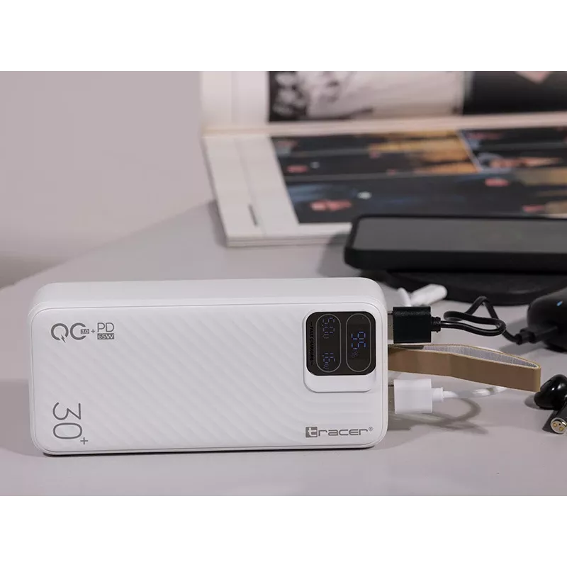 Tracer Blaze 30000 mAh 65 W, blanco