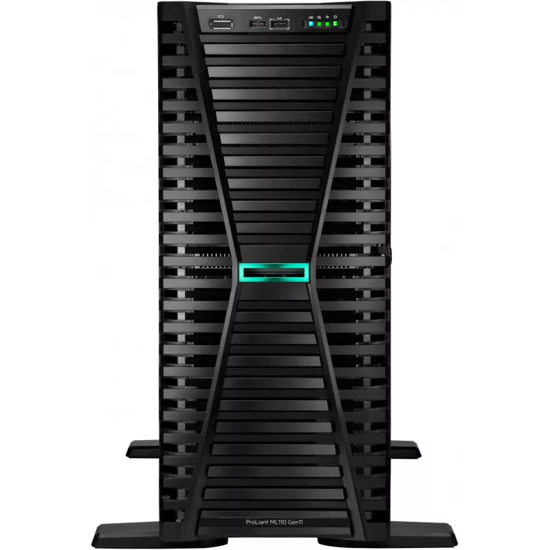 Servidor HPE ProLiant ML110 Gen11 4510 12-Core 1P 64GB-R MR408i-O 8SFF 2x480GB SSD 2x1000W RPS EU