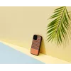 Funda para móvil Man and Wood para iPhone 12 mini – cuadros marrones con borde negro