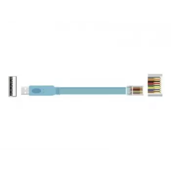 Delock cable adaptador de consola USB 2.0 a serie RS-232 RJ45, 3 m, azul