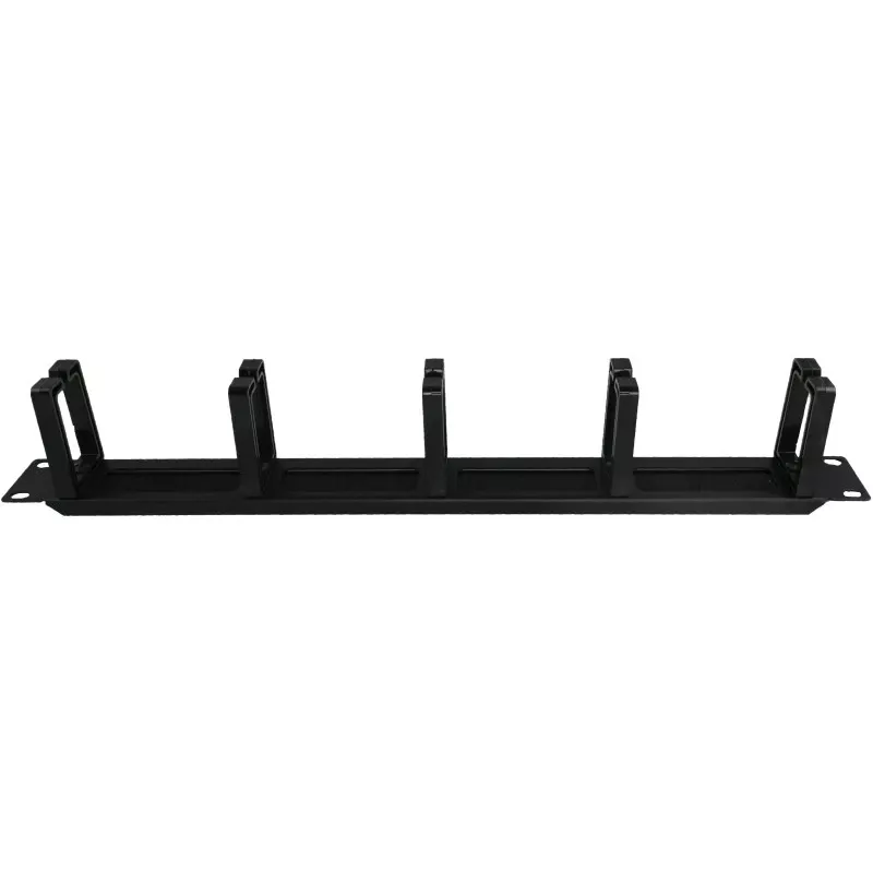 Alantec PK048 organizador de cables 1U 19 con pasacables de cepillo, 5 soportes de plástico