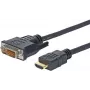 Vivolink PROHDMIDVI5 adaptador de cable de vídeo 5 m HDMI DVI-D negro