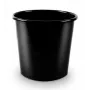 Papelera Forpus, 11 l, negro, plástico