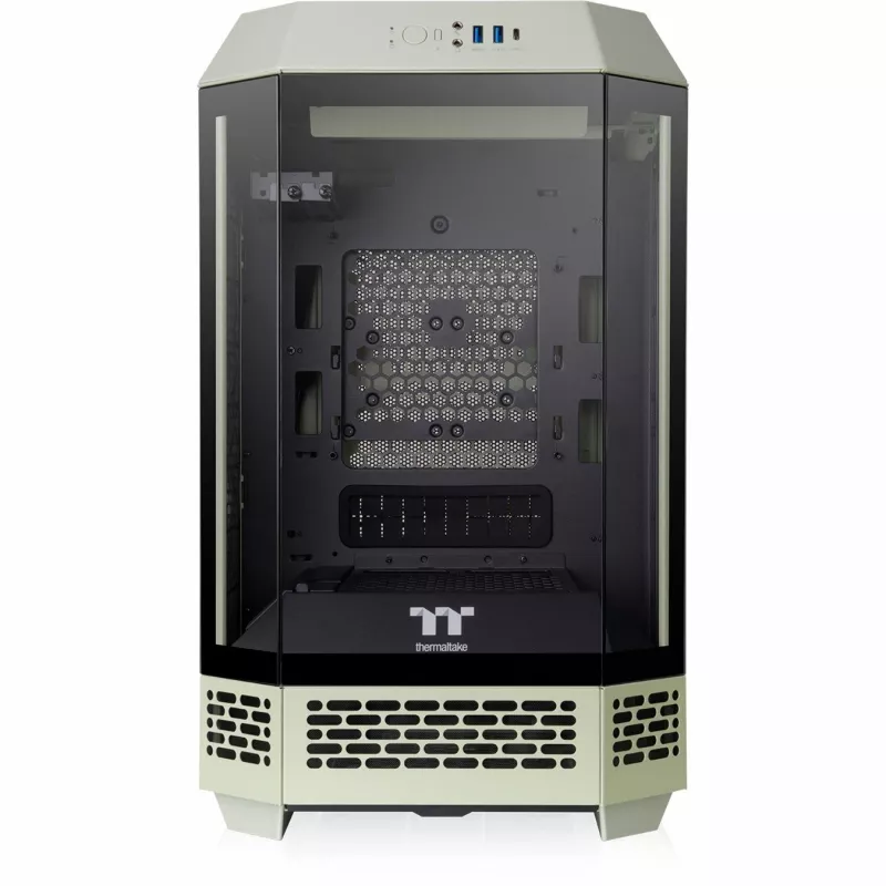 The Tower 250, caja torre verde claro, cristal templado