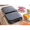 Parrilla de contacto SEVINI Pro, KG 2395 (plateado/negro, 1.800 vatios)