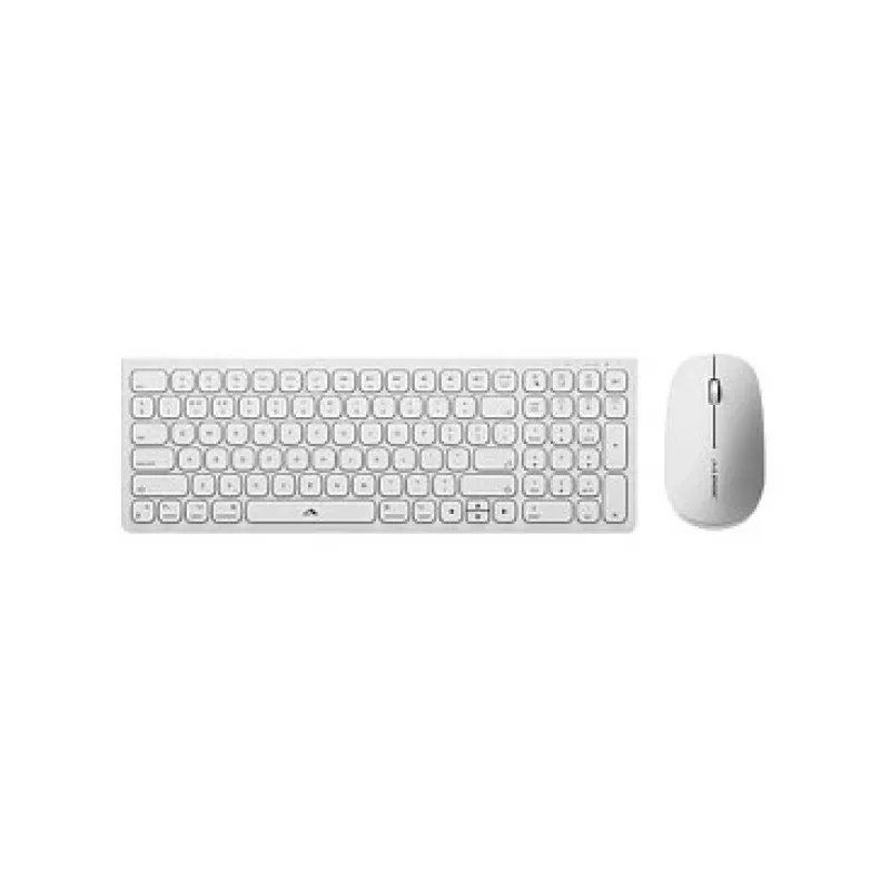 Alogic Echelon Compact Teclado USB-C BT alemán + ratón blanco - Teclado - USB Type-C - Teclado - USB Type-C
