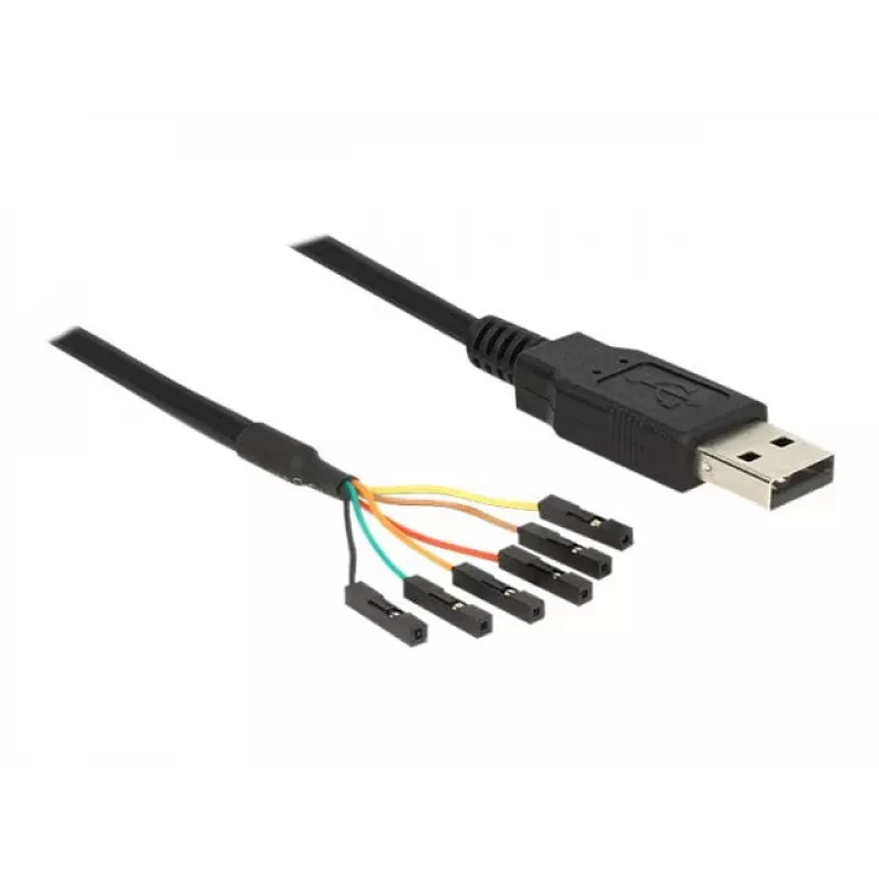 Cable USB DeLOCK 1,8 m USB2.0-A/TTL 6 polos negro