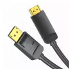 Adaptador de cable DisplayPort a HDMI Vention HAGBH, 2 m, negro, 7 mm de diámetro