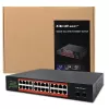 Switch de red QOLTEC Gigabit Ethernet PoE 24xRJ45 2xSFP
