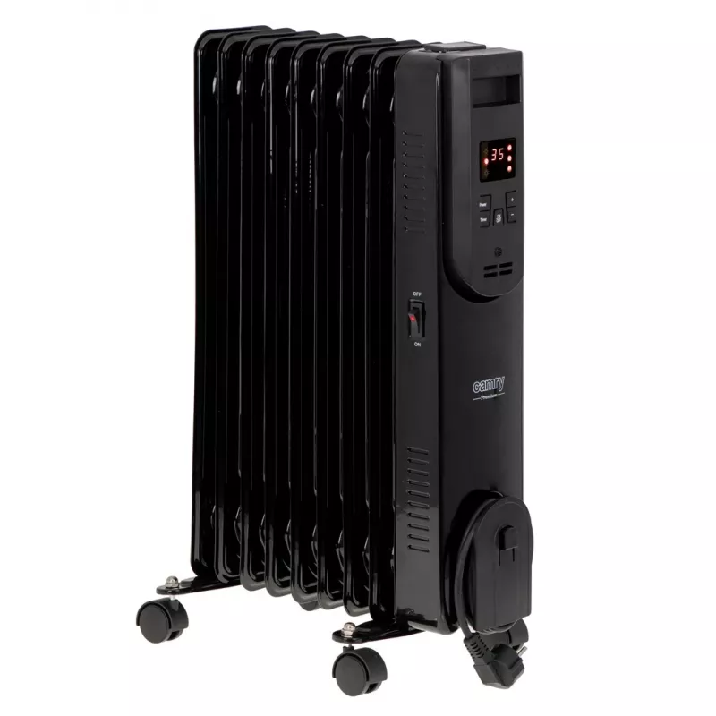 Camry | Calefactor | CR 7810 | Radiador de aceite | 2000 W | Número de niveles de potencia 3 | Negro