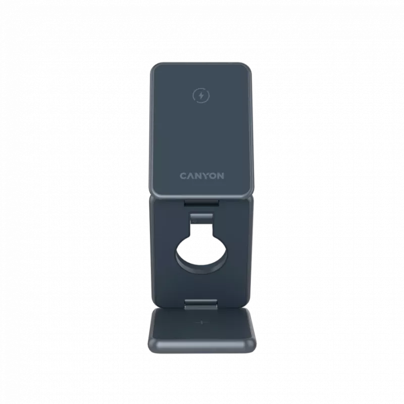 Cargador inalámbrico plegable CANYON OnCharge 309 15W 3en1 metal