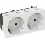 OBO STD-D3S RW2 Toma de corriente 33° 2 tomas con conector hembra Schutzkontakt 6120103 1 (6120103)