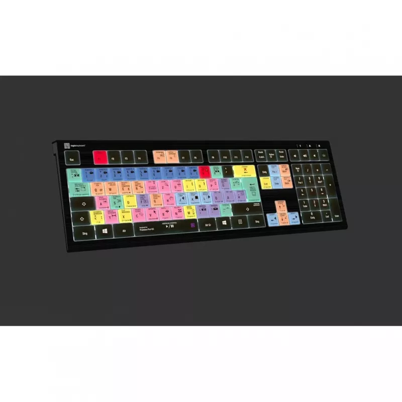 Logickeyboard Adobe Premiere Pro CC ASTRA 2 Teclado retroiluminado Alemán (LKB-PPROCC-A2PC-DE)