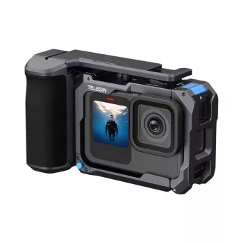 Kit StreetGrip Telesin para GoPro Hero 9–13 con jaula, soportes y accesorios