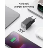 Cargador de CA para interiores Anker 511 Nano 3 — 30W, 1× USB-C, 100–240V, negro