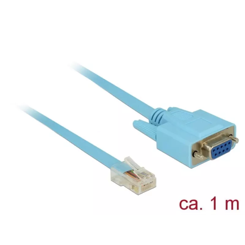 Cable serie DeLOCK 63341 azul 1 m DB-9