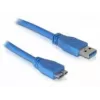 Cable Micro-USB 3.0 DeLOCK 1 m, USB A, 5 Gbit/s, azul