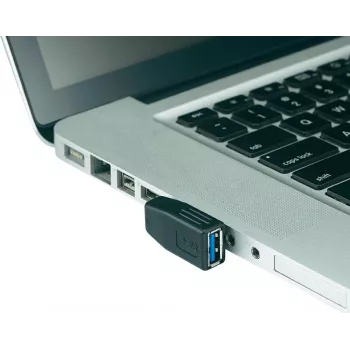 Adaptador en ángulo USB 3.0 Renkforce 29039C104R conector macho A a conector hembra A 90°