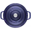 Cocotte de hierro fundido Staub 26 cm redonda, azul oscuro