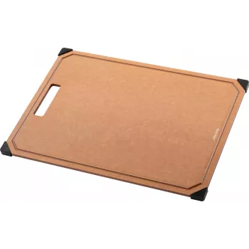 Tabla de cocina de fibra de madera 42x30 cm, Marrón