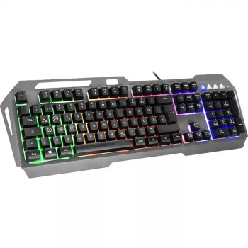 Teclado gaming Speedlink LUNERA. Metal Rainbow. Negro retail