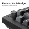 Teclado mecánico Keychron V1 Ultra 8K — 75 % QWERTY, Bluetooth, con cable, RGB, negro