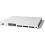 Cisco Catalyst C1300-24XTS switch gestionable L2/L3, 24 puertos (12x 10GE RJ-45 + 12x 10GE SFP+), 480 Gbit/s, consola RJ-45/USB-C, tabla MAC de 16.000, montaje en rack