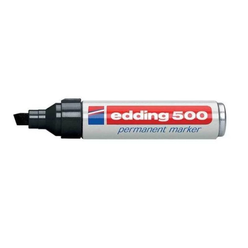 Rotulador permanente Edding 500 Negro 10 UDS