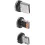 Conector de cable ShiverPeaks BS14-19003 USB Micro-B USB-C 8 pines negro plata