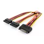 Cable adaptador en Y SATA Assmann 15-pin SATA a 2x 15-pin SATA ST/BU/BU 0,3m Cable adaptador en Y SATA, 0,3m - 15-pin SATA a 2x 15-pin SATA, ST/BU/BU - Siche