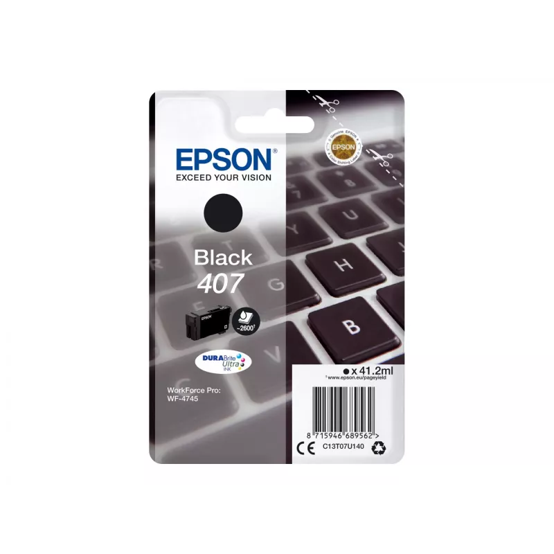 Cartucho de tinta Epson WF-4745 1 unidad original alto (XL) rendimiento negro