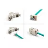 Módulo Keystone DeLOCK 88119 plano blanco RJ-45 10 uds.