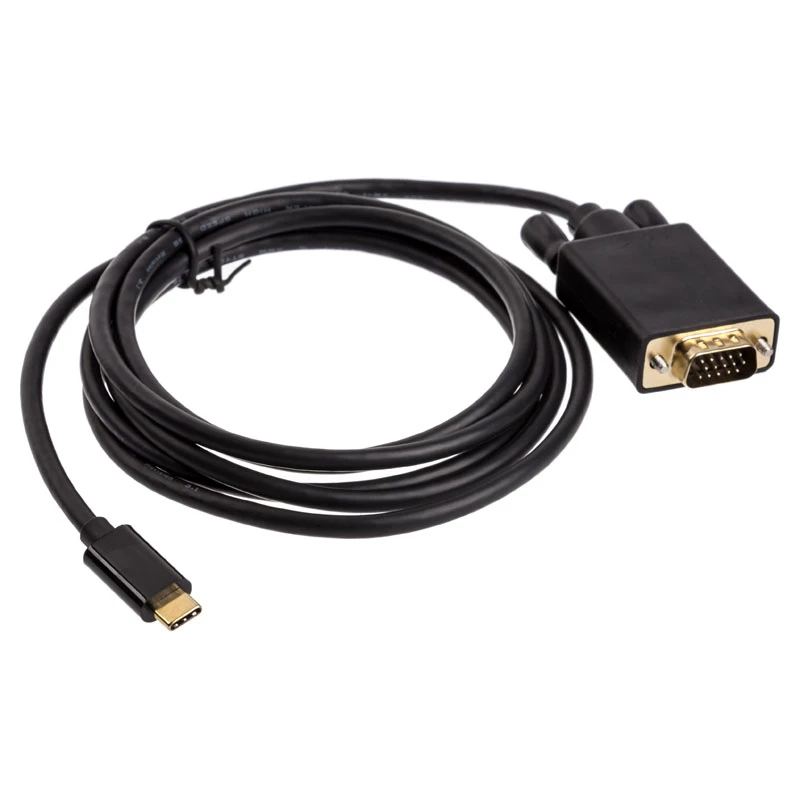 Cable adaptador USB Type-C VGA Akasa AK-CBCA17-18BK