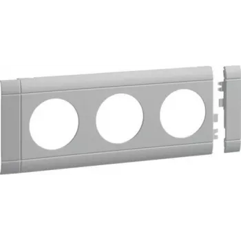 HAGER GB080307035 tapa para toma triple libre de halógenos OT 80 gris claro (GB080307035)