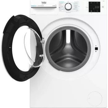 Lavadora BEKO BM3WFSU37013WW, 7 kg, clase energética A, 49,6 cm, 1000 rpm, motor inverter, Steam Cure