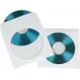 Fundas protectoras de papel para CD/DVD Hama, blanco, pack de 25, 1 disco