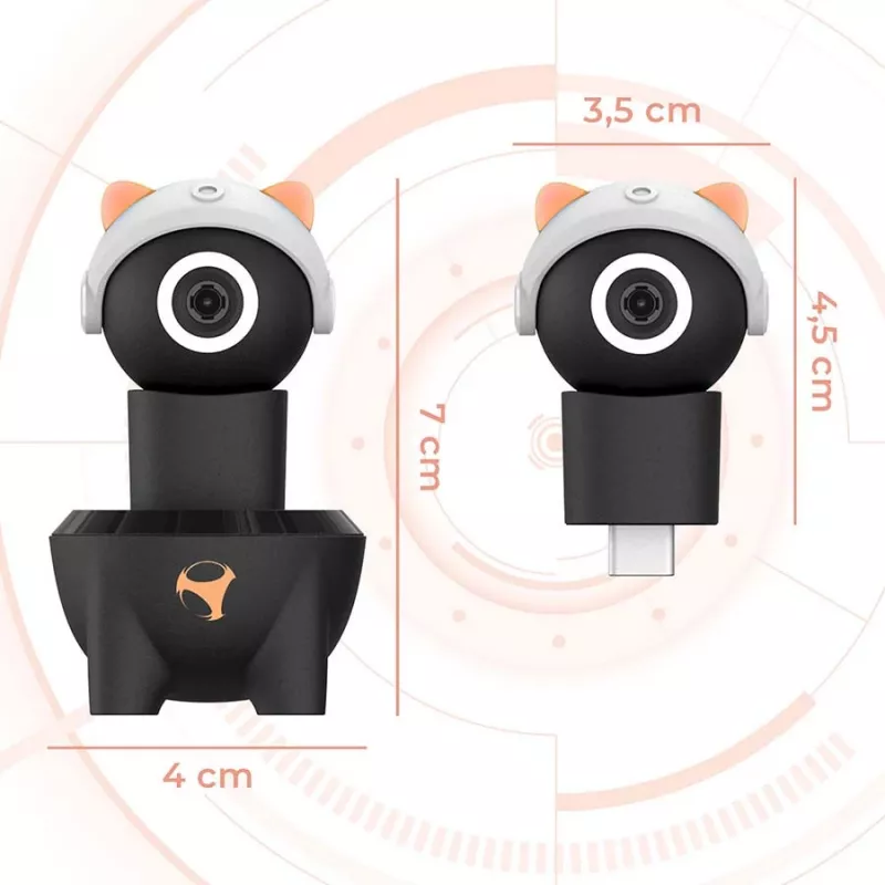 Cámara mini HD 2 en 1 Subsonic Playcam 1080 para Nintendo Switch 2 roja