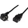 ROLINE Cable de alimentación Schutzkontakt - IEC320-C19 16A, negro, 0,8 m (19.08.1551)
