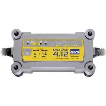 Cargador de batería GYS GYSFLASH 4.12 12V 0,8–4,0A, 4 A máx, carga y mantenimiento para baterías de 12V