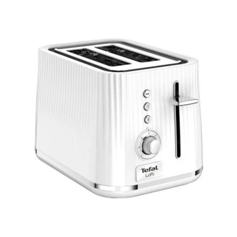 Tefal Loft TT7611 7 2 rebanadas Cromo, Blanco