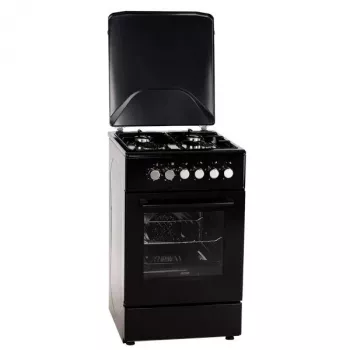 Cocina de gas/eléctrica MPM MPM-56-KGM-12B negra