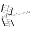 Libox LB1600 antena de TV direccional DVB-T, 16 elementos, pasiva, de exterior, 18 dB, filtro LTE