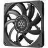 Ventilador de carcasa SILVERSTONE SST-AS120B 120mm negro transparente, 3-Pin