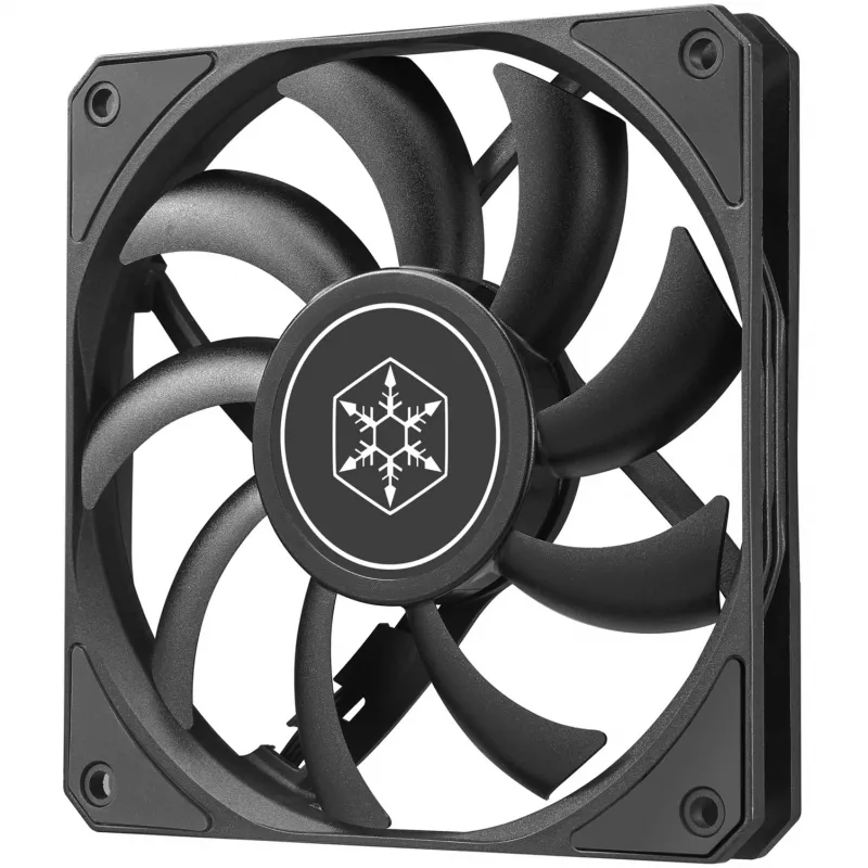 Ventilador de carcasa SILVERSTONE SST-AS120B 120mm negro transparente, 3-Pin