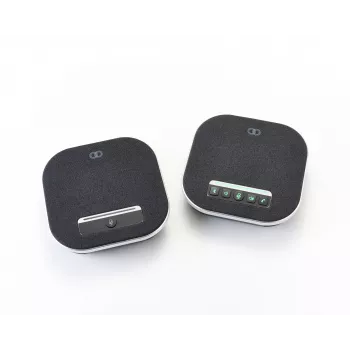 Altavoz de conferencia Boom Collaboration GEMINI con micrófono integrado, Bluetooth y USB, Negro