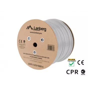Cable de red Lanberg LCS7L-11CU-0305-S RJ45 Cat7 305 m blanco